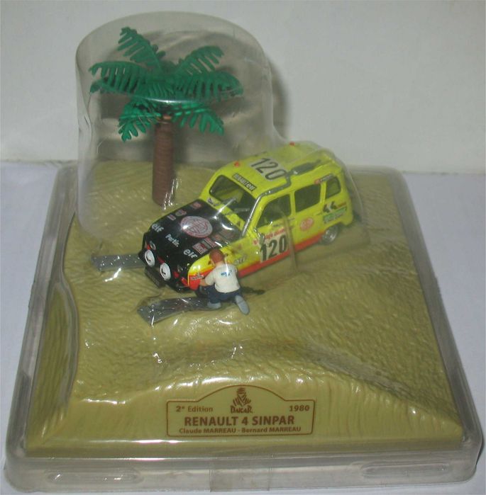 M6/Norev - Renault 4 Sinpar - 3º Dakar 1980 - Claude Marreau (diorama)