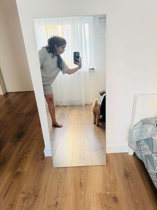 Ikea Office Table & 2 Mirrors