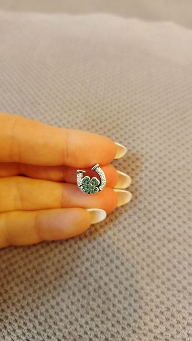 Charms Pandora koniczynka z podkową.