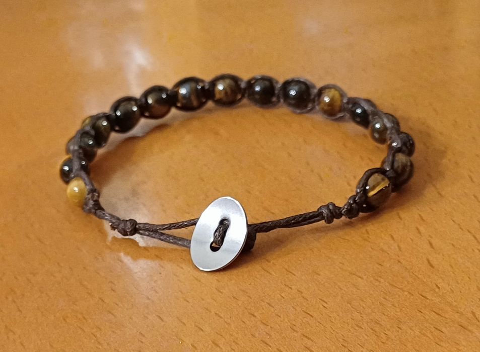 Pulseira Pedras 6mm Olho de Tigre- PulseirasMe4You