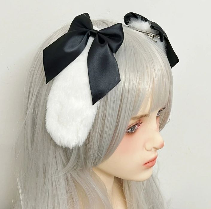 Заколка на волосы бант бантик уши ушки