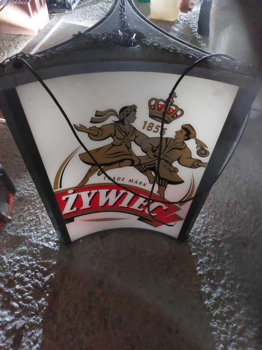 Reklama żywiec wisząca