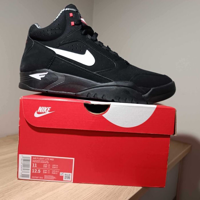 Nike Air Flight Lite Mid r. 45 (29 cm) Black/White-Varsity Red