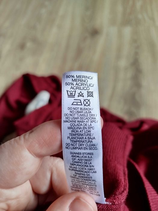 Sweter męskie z wełną merynosa Dunnes
