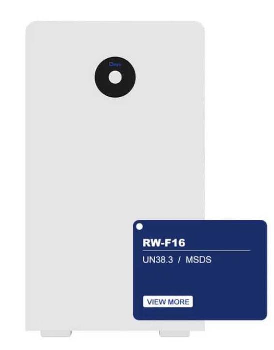 Armazenamento de energia LiFePO4 LV Deye RW-F16 16 kWh