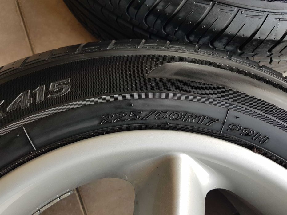 Koła felgi do VW Transportera T5 T6 Caravelle 7,5x17 et40 5x120 opony Hankook 225/60/17 7-7,5mm Multivan