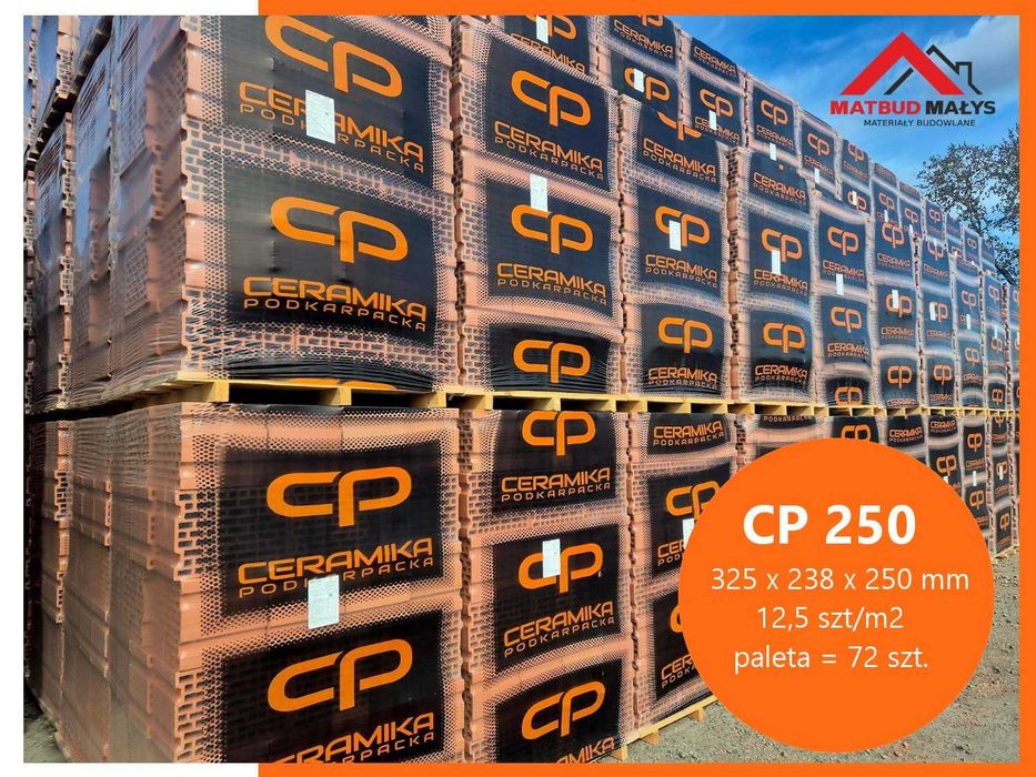 PUSTAK Ceramiczny CP 25 P+W CERAMIKA PODKARPACKA  Cegła - Stalowa Wola