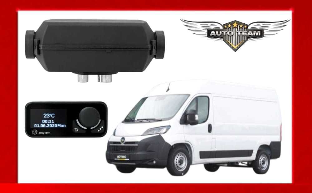 Webasto Planar Autoterm ogrzewanie postojowe 2KW MOVANO Montaż