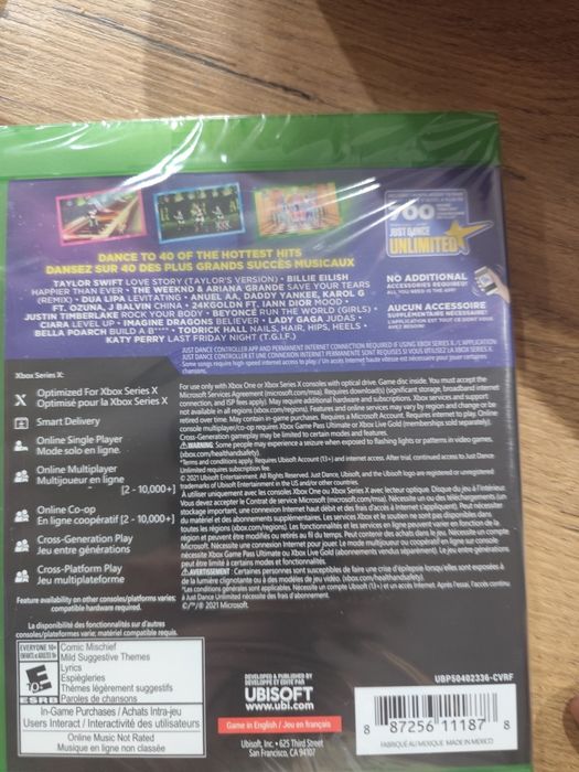 Just dance 2022 Kinect Xbox one. One s x Nowa