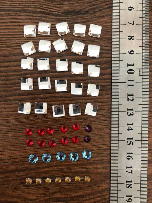 Фурнітура для взуття і сумок "Крабик" Стрази Сваровскі Термоаплікації