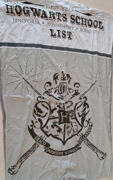 Conjunto capa de edredão Harry Potter Hogwarts novo nunca usado
