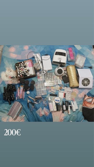 Kit Profissional Completo de Manicure / Alongamento de Unhas