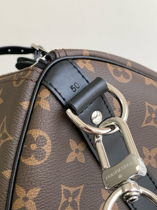 Дорожня сумка Louis Vuitton Keepall 50 коричнева велика валіза луи