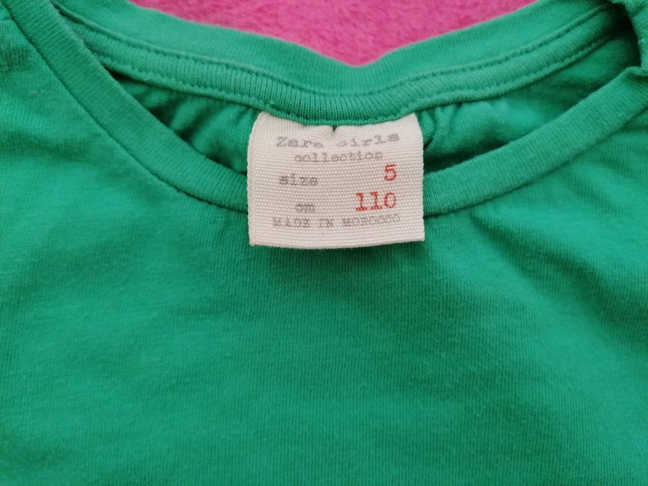 T-shirt verde zara
