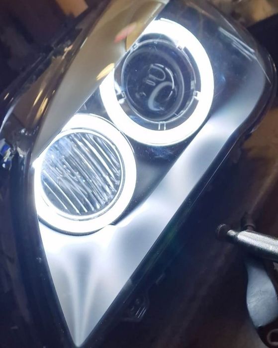naprawa regeneracja lamp led dziennych swiatel wymiana światłowodów