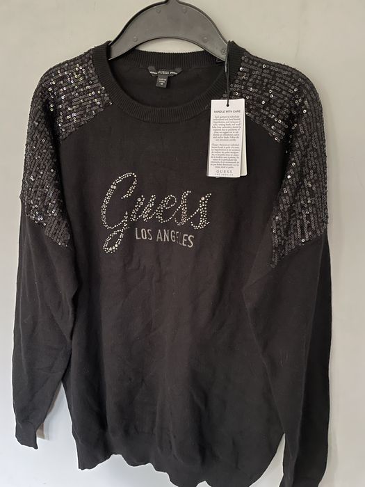 Sweter nowy z cekinami Guess