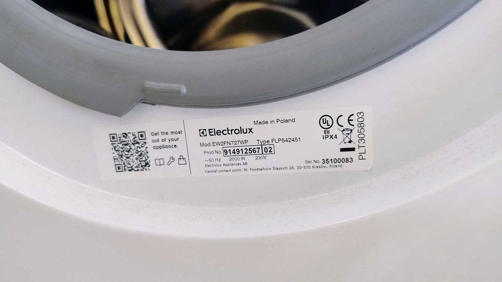 Pralka Electrolux 500 TimeCare EW2FN727WP 7kg 1200obr/min