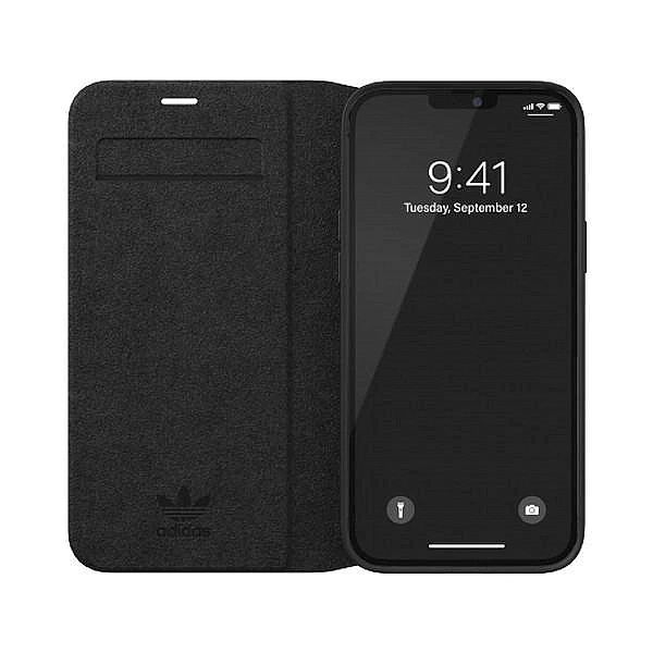 Etui Adidas OR Booklet Case BASIC na iPhone 12 Pro Max - czarno-białe