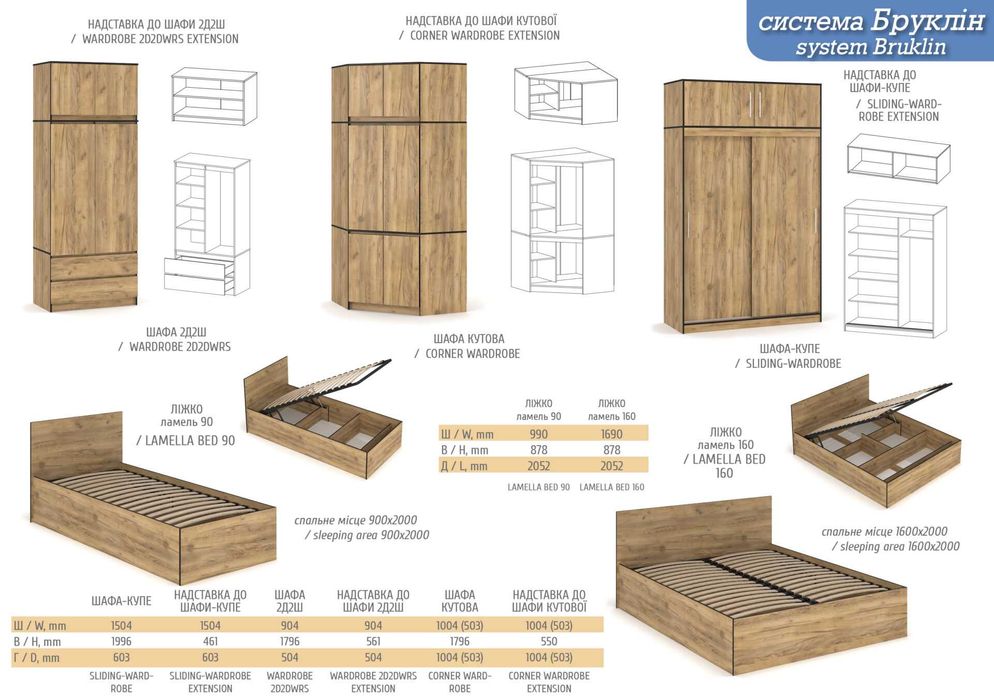 Новий Бруклін комод ш 1384 г400 в986 2д4ш колір білий