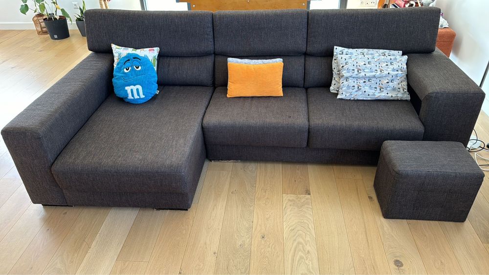Sofá 3 lugares com chaise longue (2,75x1,70)