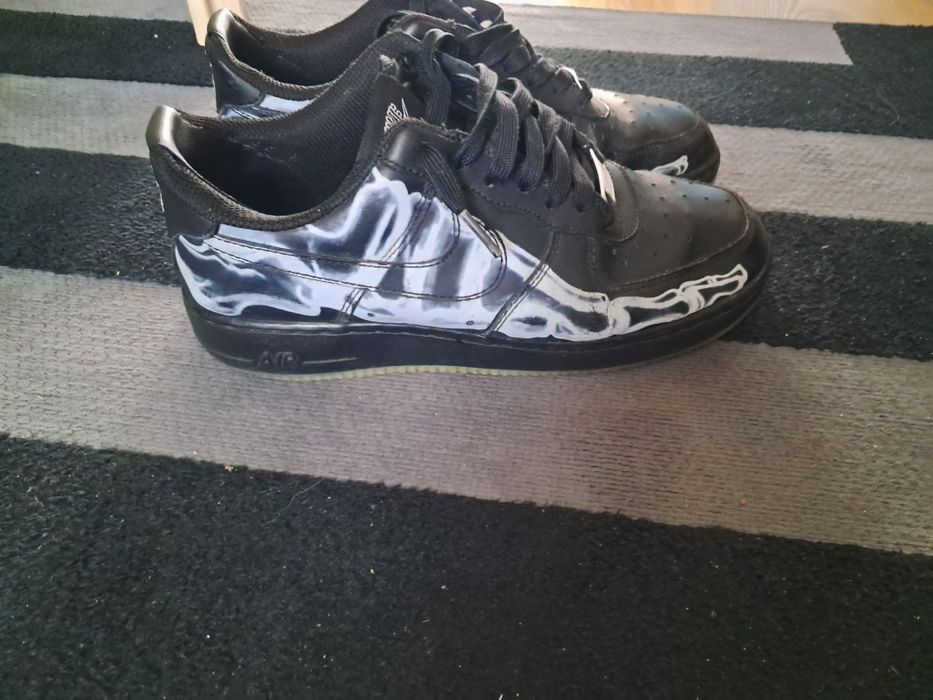 Air force 1 halloween skeleton black 2019