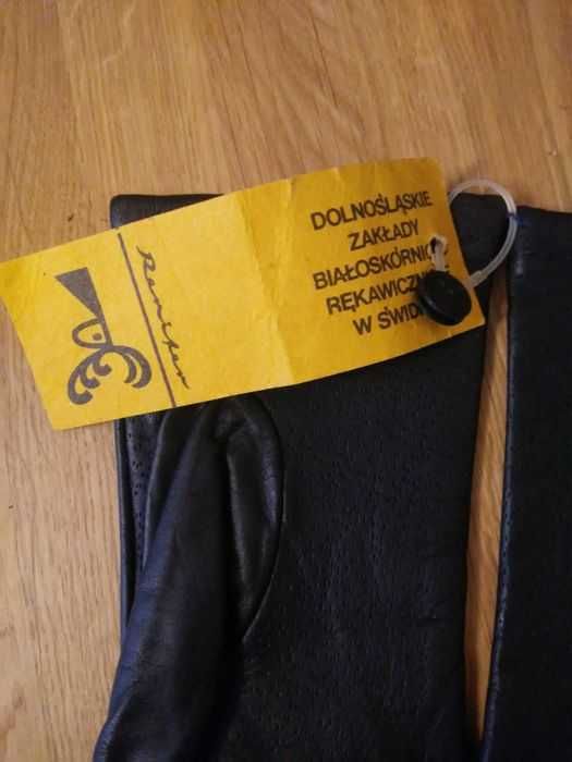 Rękawiczki męskie PRL, 89' rok