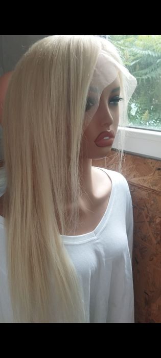 Парик 100%натуральный волос система 55см