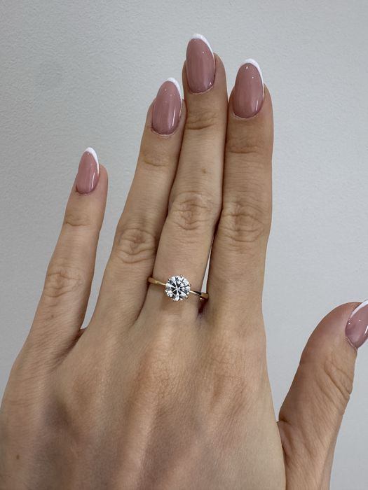 Pierścionek z diamentem 1 ct VS1 D, brylantem, certyfikat IGI