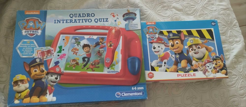 Jogo interativo com som da Patrulha Pata e Puzzle da Patrulha Pata