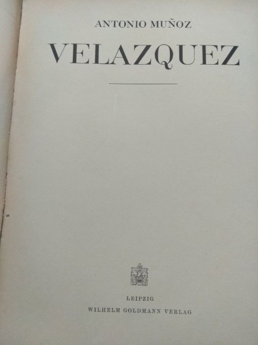 Книга антиквариат Velazquez 1941 на немецком