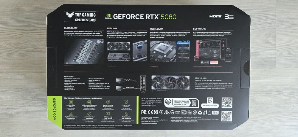 Asus  RTX  5080 16GB  TUF Gaming