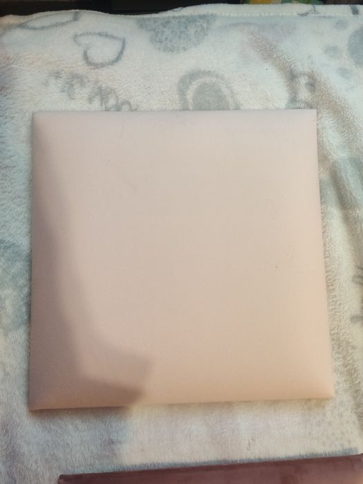 Panel ścienny tapicerowany granatowy, różowy