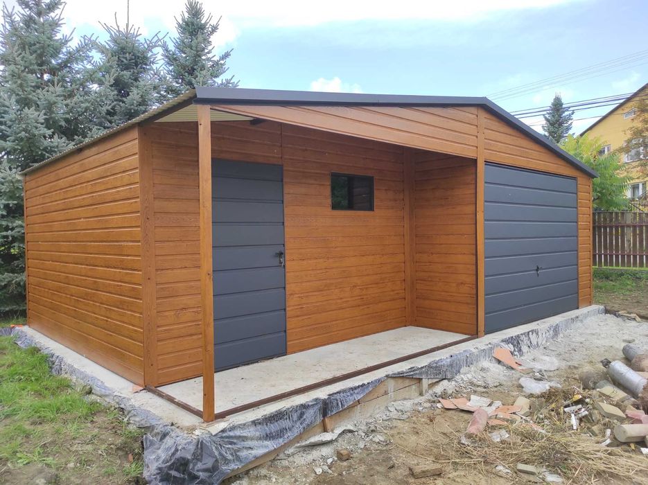Garaż Blaszany 6x6 6x7 7x7 4x6 garaże na każdy wymiar!
