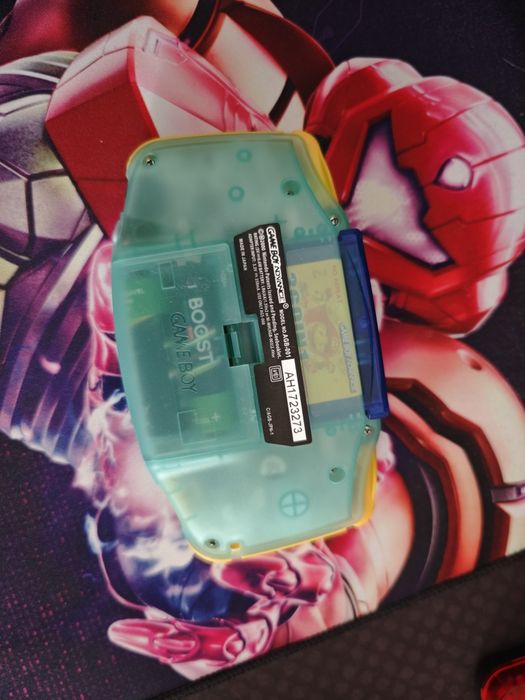 Gameboy advance 100% restaurada c/ ecrã ips v5 e shell glow in the dark