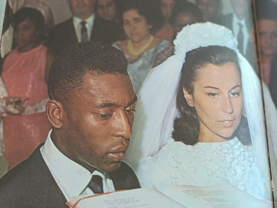 Pelé Manchete da sua vida com disco  vinil