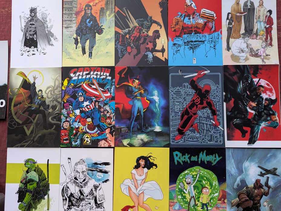 Открытки комикс тематика 16 штук
