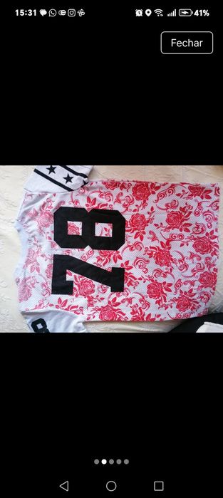 T-shirt nova para desporto