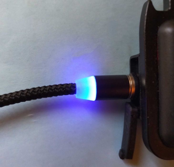 Магнитный кабель для телефона 3в1 Type-C+MicroUSB+Lightning Denmen