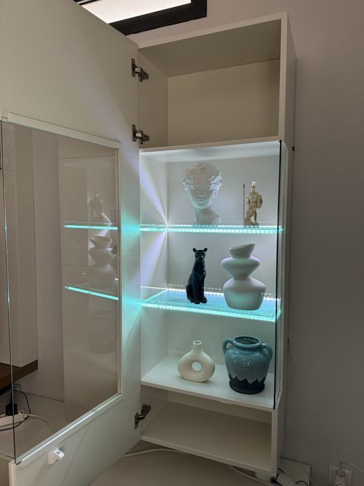 Móvel TV com painel e estante Evanyrouse