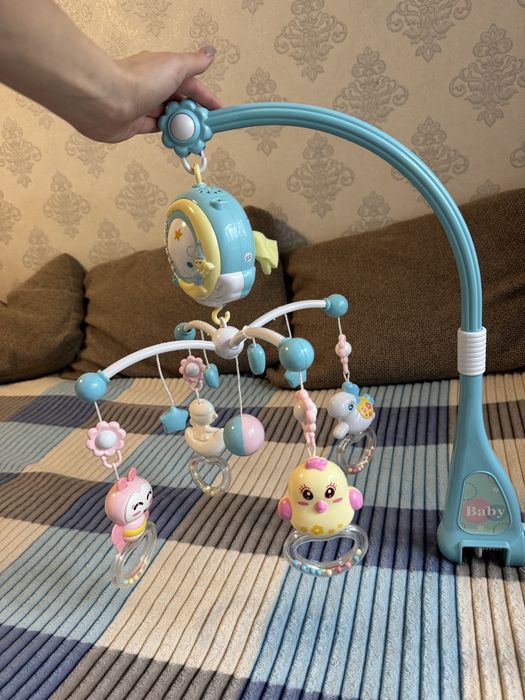 Мобиль ~150 мелодий и звуков, ночник (с пультом)