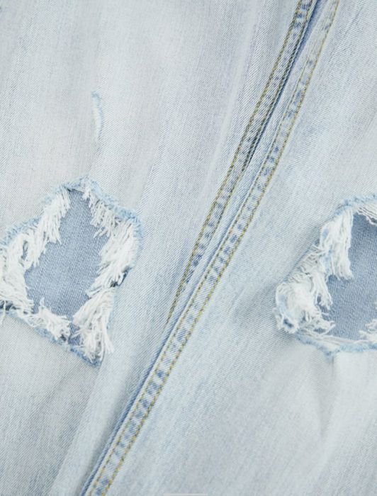 Zara jeans o kroju skinny fit z rozdarciami rozmiar 44