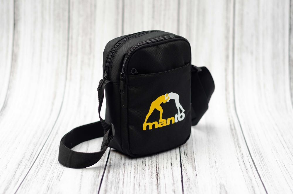 Сумка на плече через плече барсетка месенджер Manto манто чорна ps