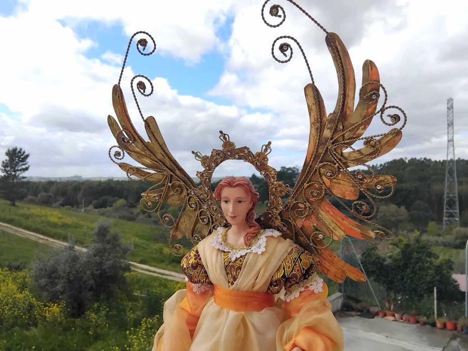 Peça decorativa Santa/Anjo Vintage