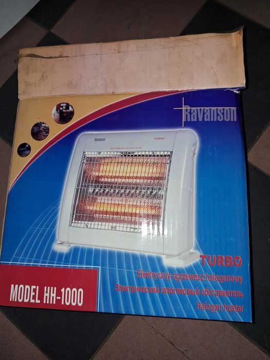 Grzejnik elektryczny halogen.