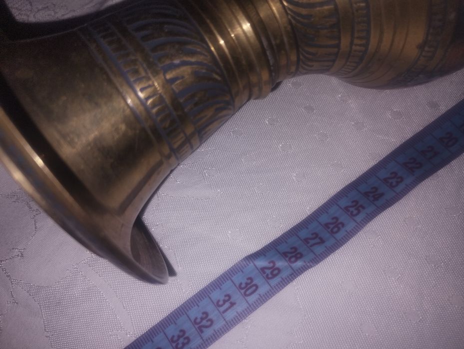 Flakon z mosiądzu malowany z motywem Indiańskim