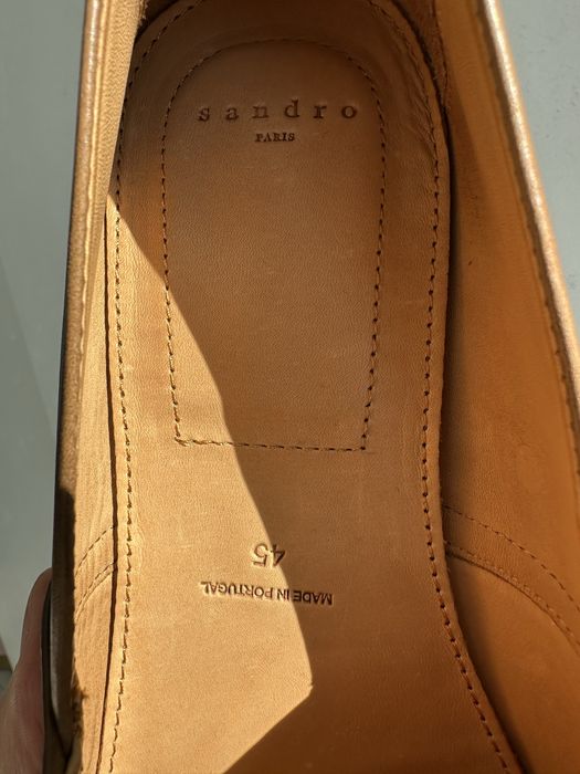 Туфли лоферы Sandro Paris кожаные