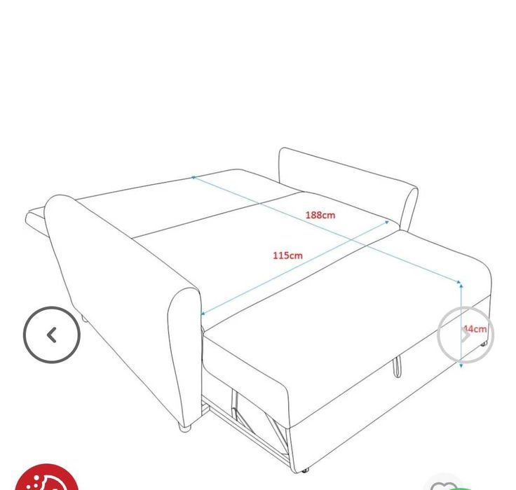 Sofá cama 2 lugares
