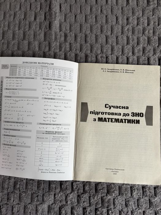 Посібник для підготовки до математики. 2021 рік.