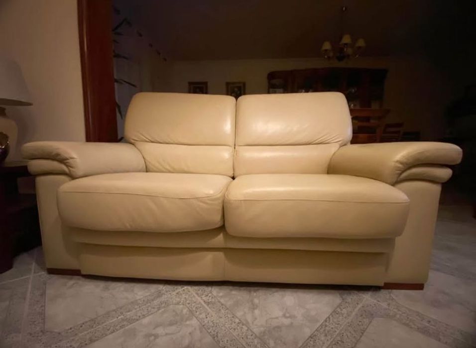 Sofas em pele como novos