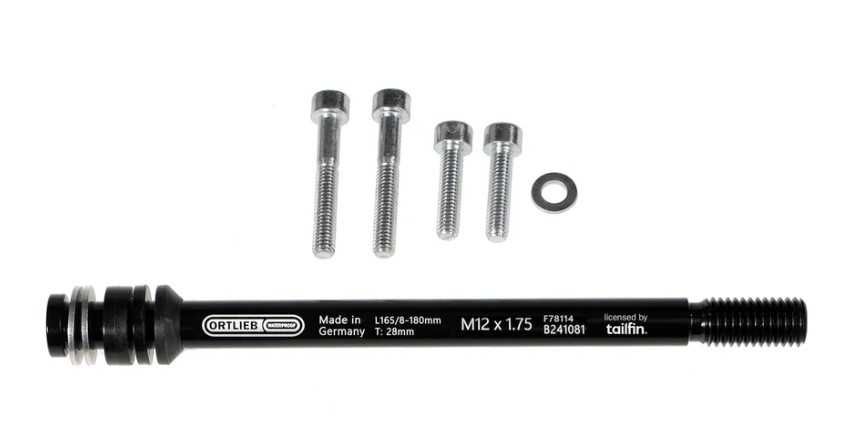 Suporte alforges Orlieb Quick-Rack L + Eixo passante M12 x 1.75